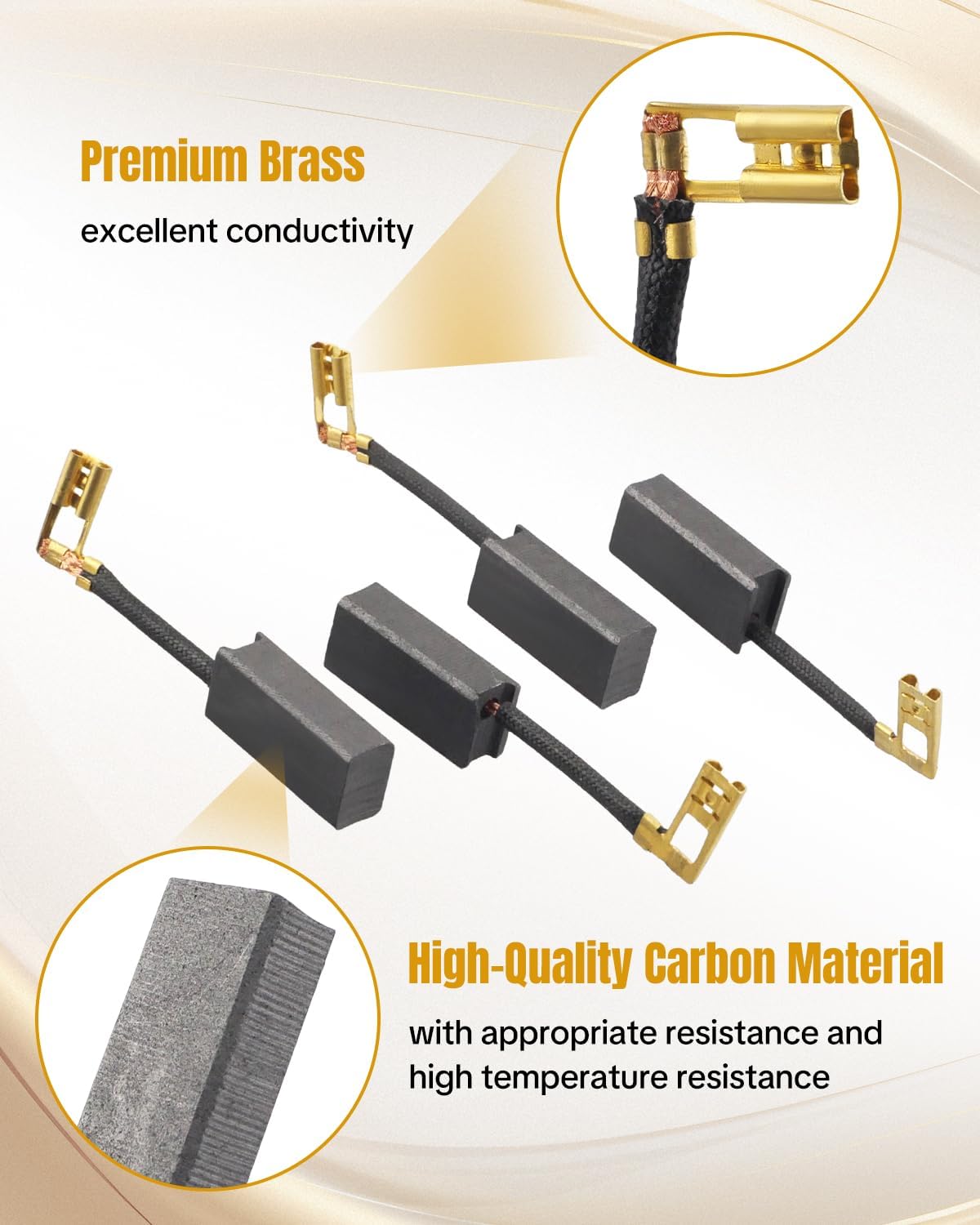 10PCS 398139-01 Carbon Brushes Fit for Dewalt DW616 DW618 Routers, Router Carbon Brushes Replace 39813901