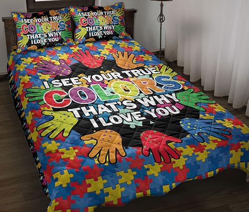 OhaPrints Juego de colcha y fundas de almohada, juego de ropa de cama y funda de almohada, juego de ropa de cama y funda de almohada, tamaño King,