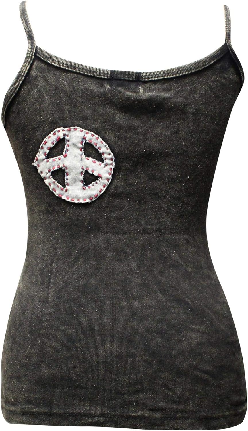 Women Faded Black Summer Festival Slashed Ladies Cotton Emo Goth Women Tank Tops - Image 4