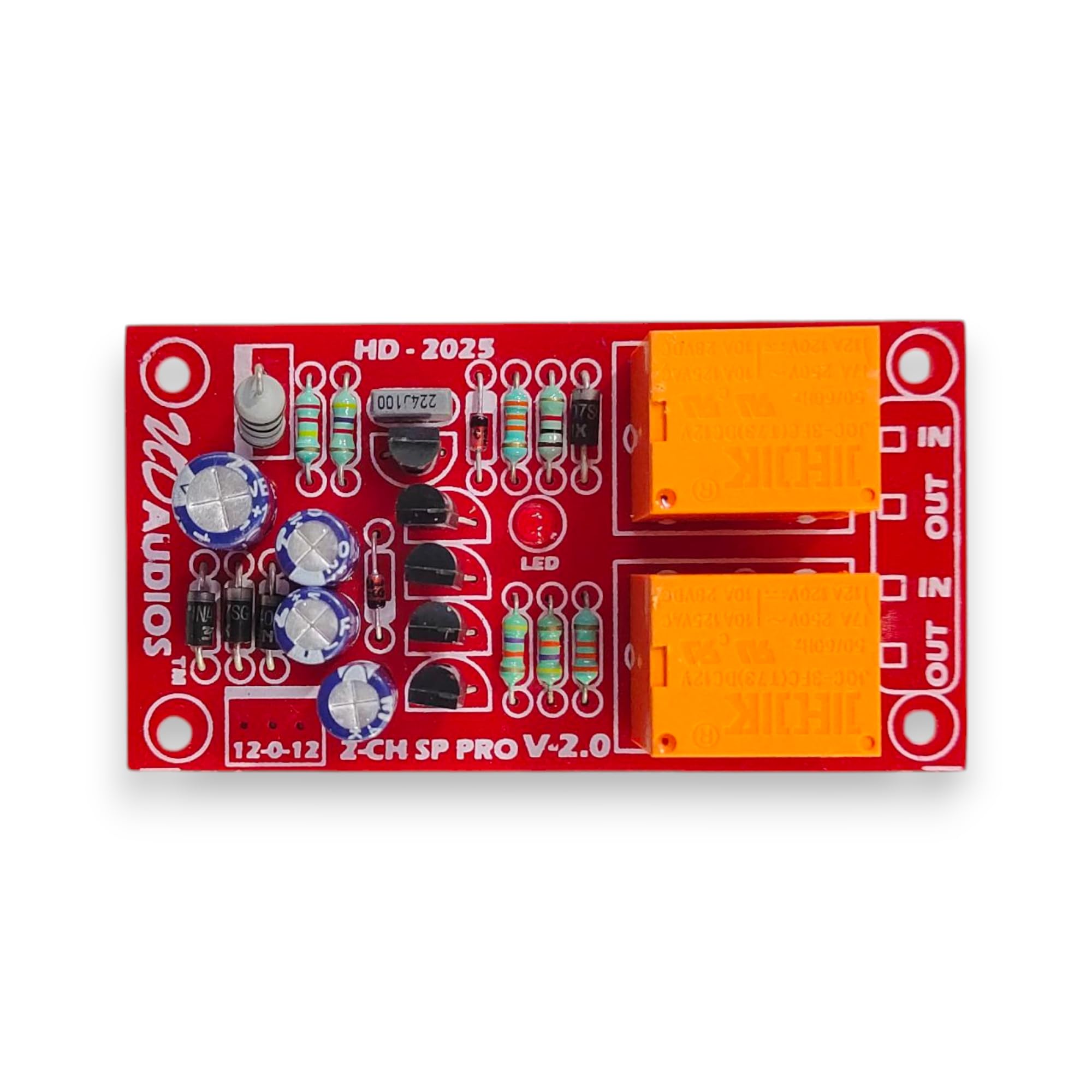 Ultra Digital 2 Channel Speaker Protection Board.5 Second Time Delay Quick Power Off Function. Volt Dc12v Supply-image-17
