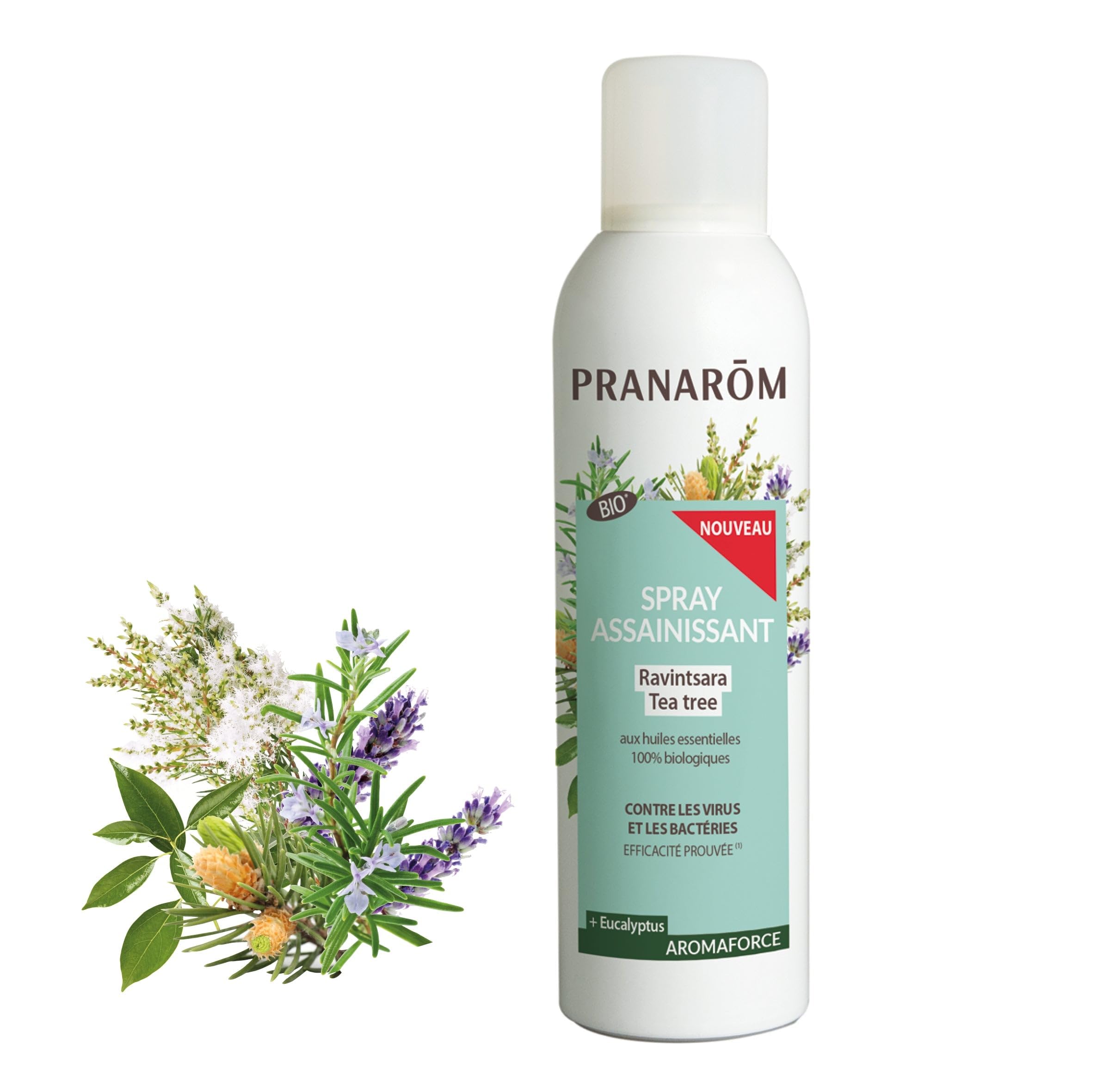 Pranarôm Aromaforce Sanitizing Spray Ravintsara Tea Tree Organic 150ml