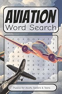 Aviation Word Search Puzzle Book: Aviation Word Search with Easy to read print about Skyways, Jetports, Skydivers and more | 6x9 inches, 110 pages | ... Gift for Vacations, Holidays and Birthdays