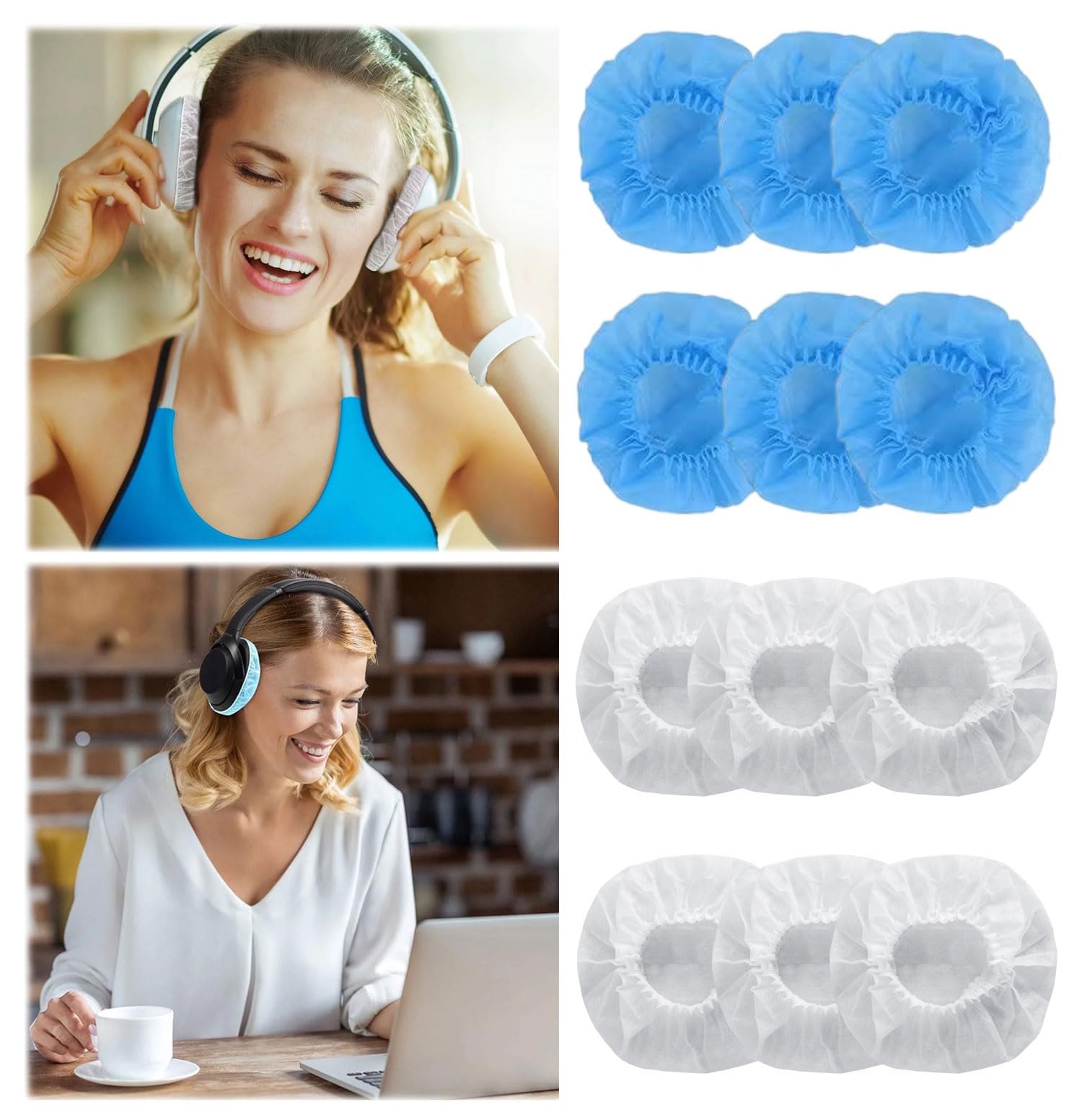 Copri Cuffie Monouso - Confezione Da 200 Pezzi | Non Tessuto Igienico | Per Cuffie On-Ear - Foto 5