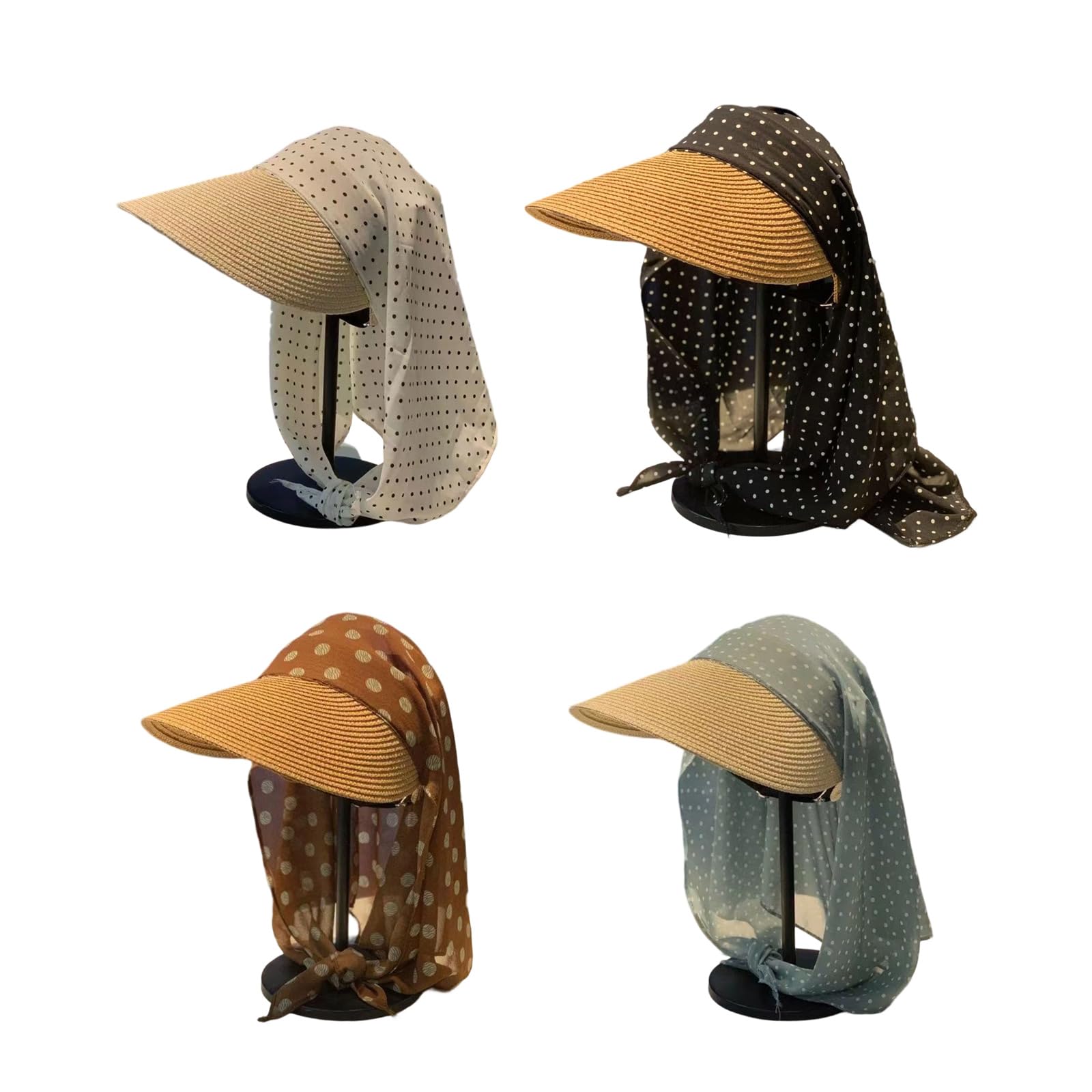 Elegante sombrero de paja para bufanda, cómodo al aire libre, viajes, fotografía, playa, vacaciones, bufanda