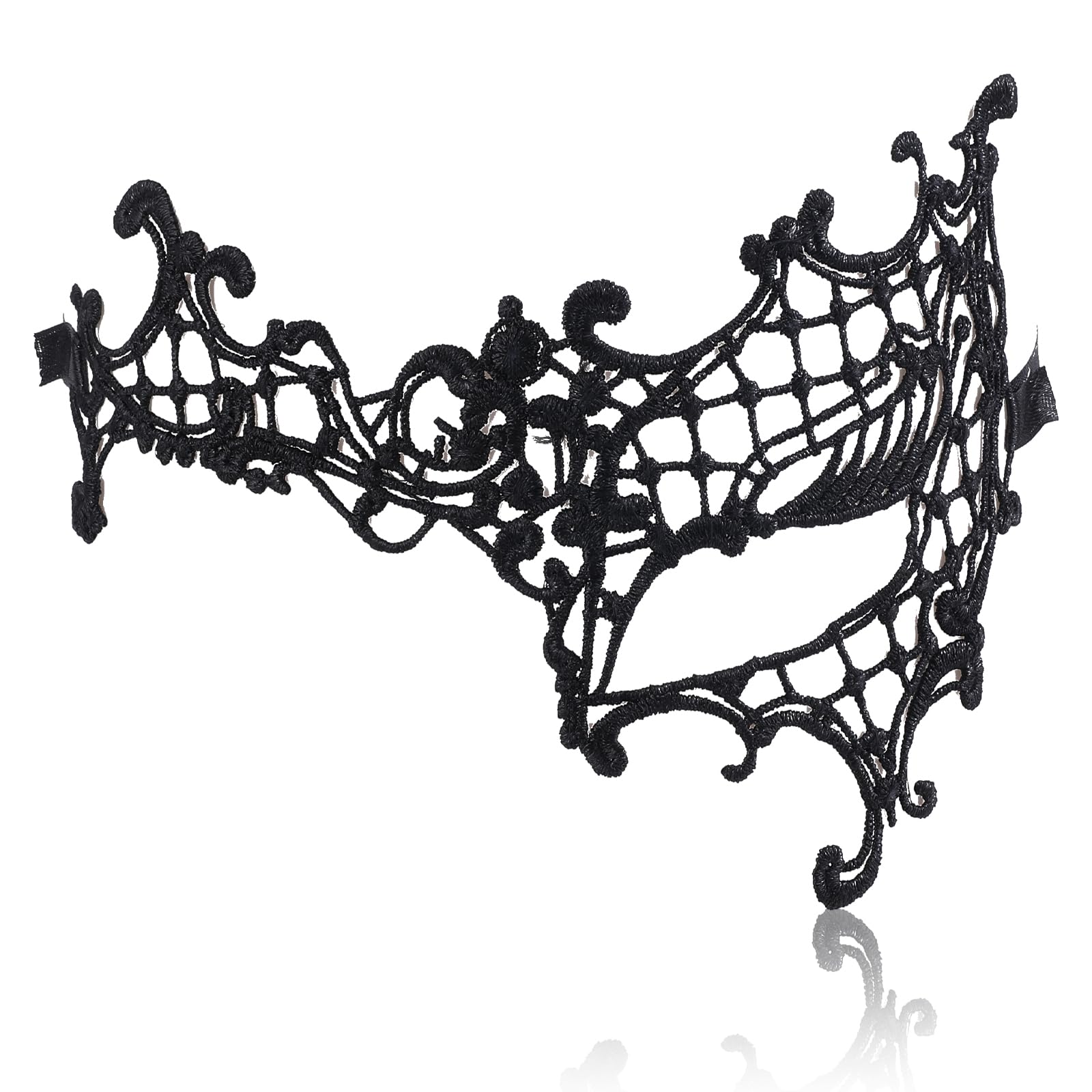 Masquerade Mask Women Lace Mask Half Mask Face Mask Black Eye Mask Halloween Carnival Costume Party Proms Cosplay Masquerade Ball Dresses