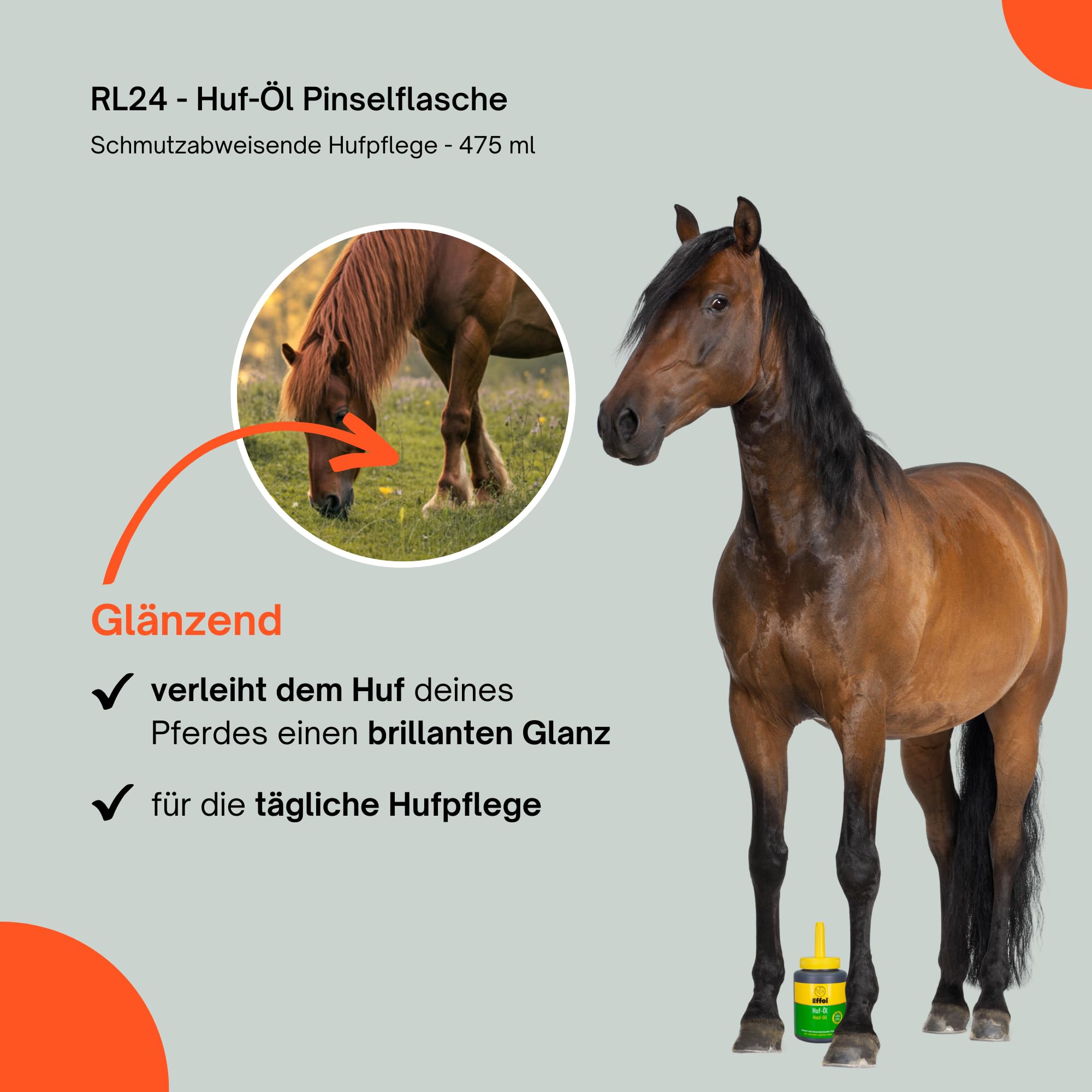 RL24 - Huf-Öl – 5 x 475 ml Pinselflasche (5er Set)