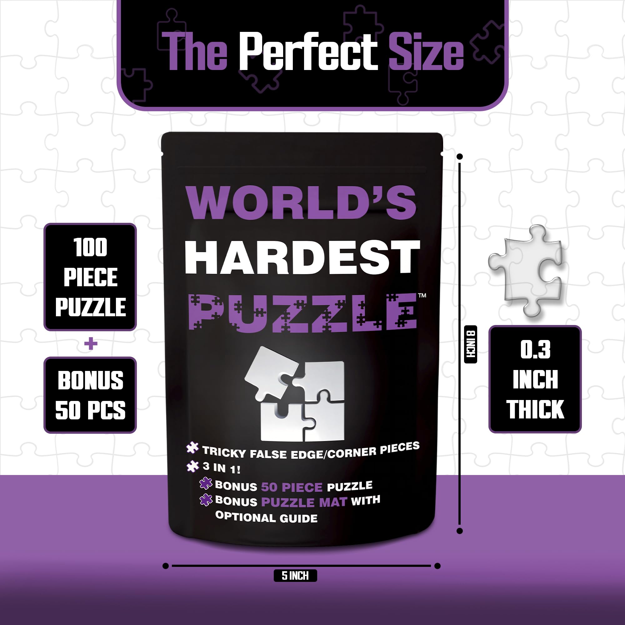 Amazon.com: World's Hardest Puzzle ® - Clear Impossible Puzzle for