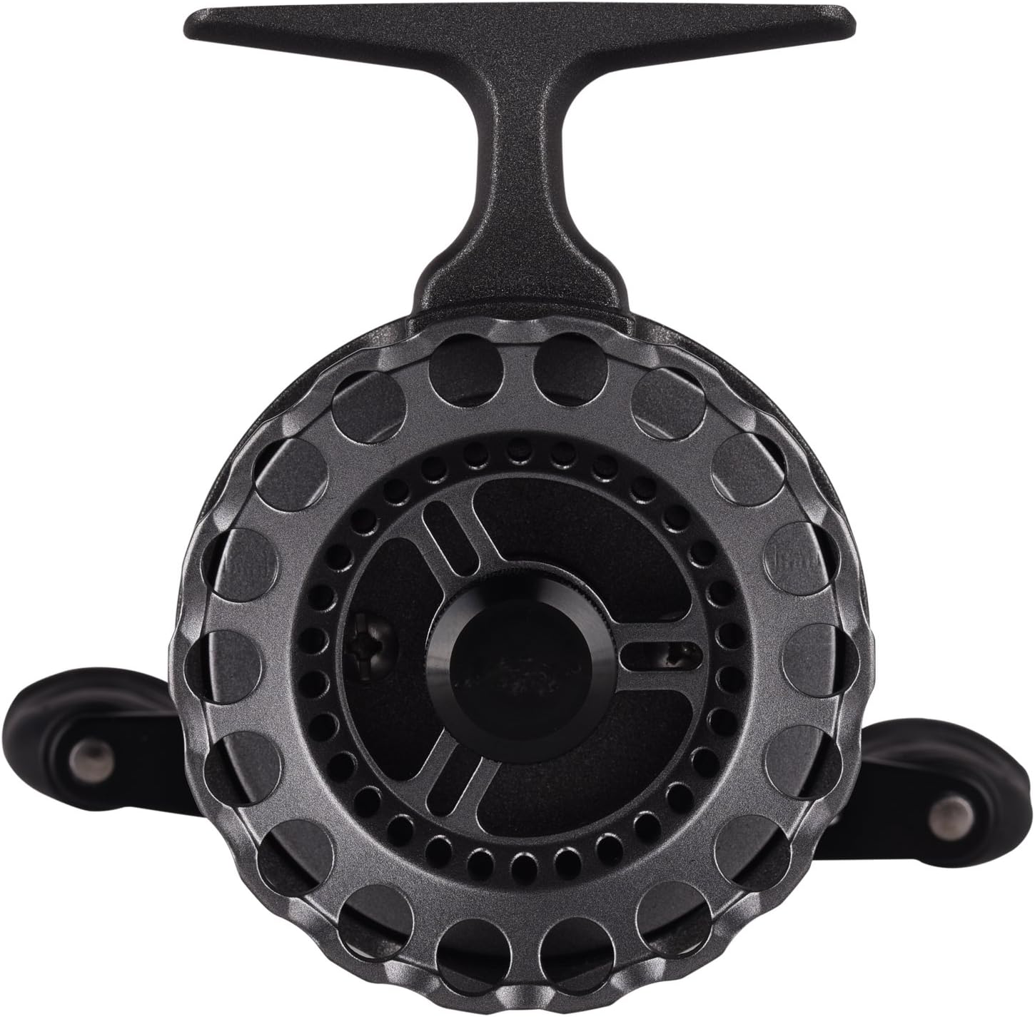 BERRYPRO Inline Ice Fishing Reel Right/Left Handed Fishing Raft Wheel Ice Reels with 4+1BB Ball Bearings (Gray Right Hand)