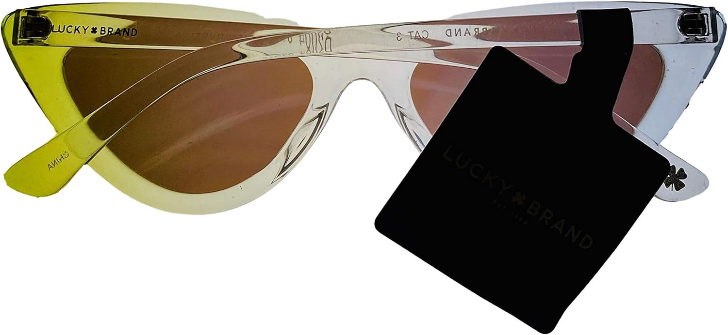 Lucky Brand Womens Crystal Plastic Cateye Sunglass D2004