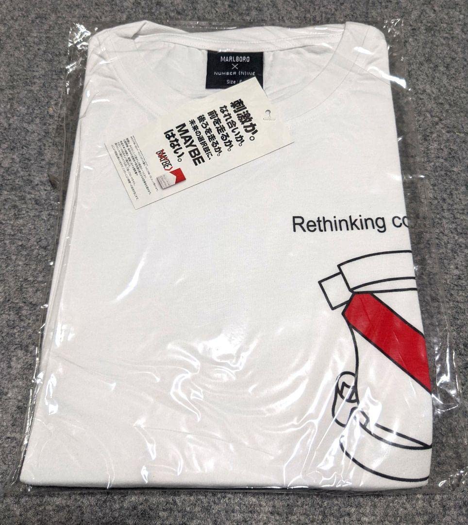 Marlboro×Number(N)ine 限定コラボTシャツホワイト Amazon.co.jp: ナンバーナイン&マルボロコラボ Tシャツ Free 白