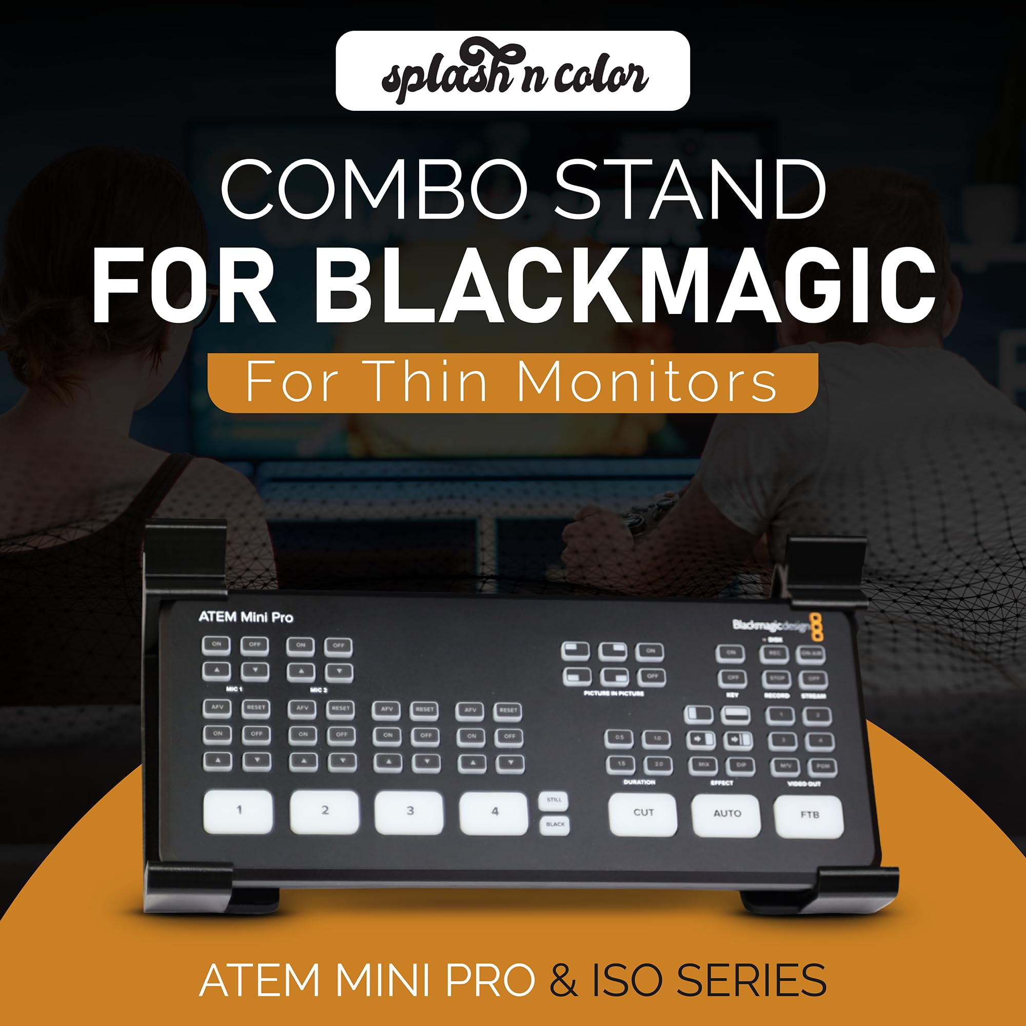 Amazon.co.jp: SplashNColor コンボスタンド Blackmagic ATEM Mini Pro