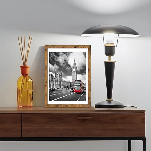 Miniatura 6 de IkaLede Marcos rústicos de 12 x 16 para exhibir imágenes de 11 x 14 pulgadas con paspartú o de 12 x 16 pulgadas sin paspartú, marcos de fotos de
