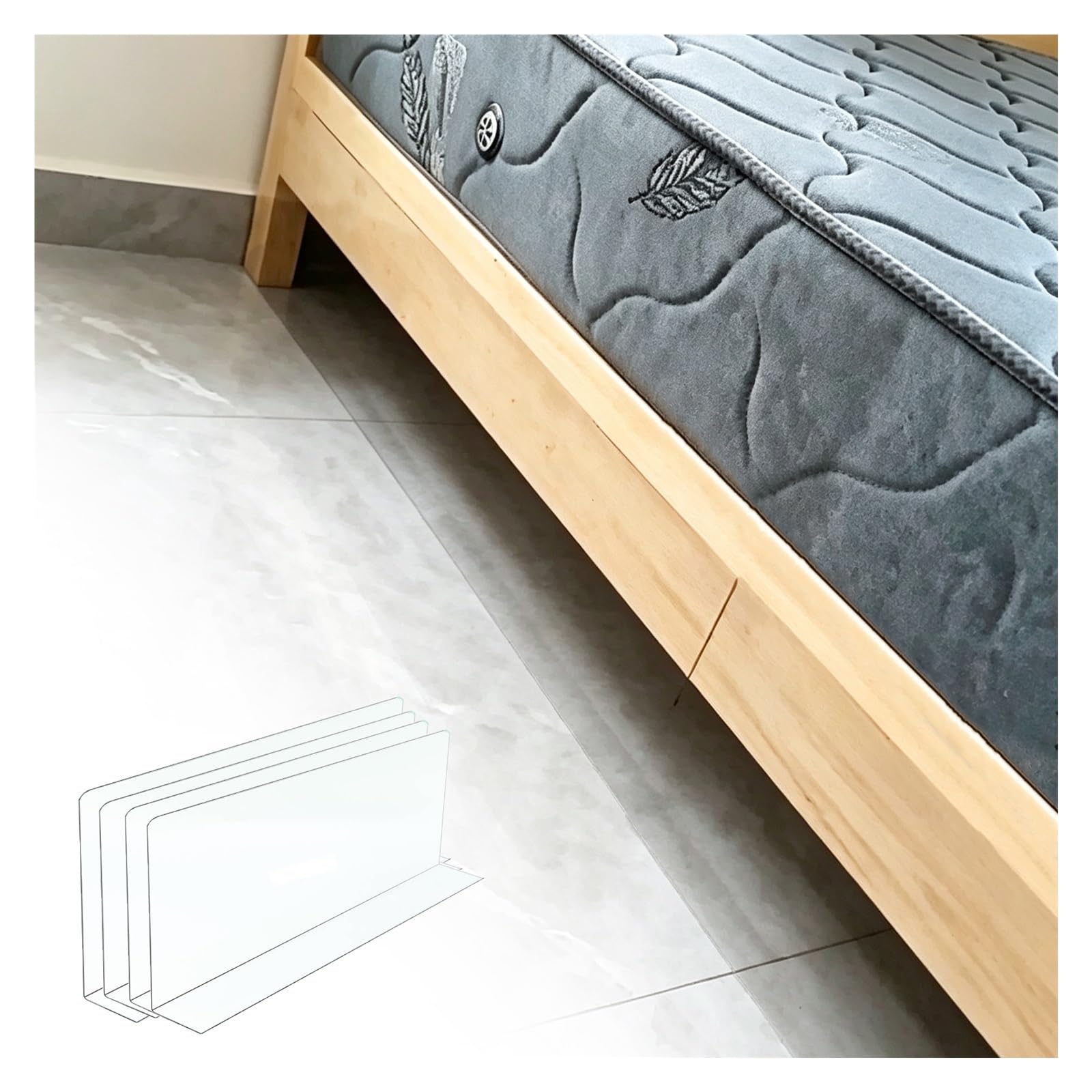 4er- Oder 8er-Pack Vielseitig Einsetzbar Spielzeugblocker Für Möbel | Zuschneidbarer Schutz Gegen Lücken (50–120 Cm) Für Haustiere – Abnehmbares Design, Hohe Transparenz, Kratzfest