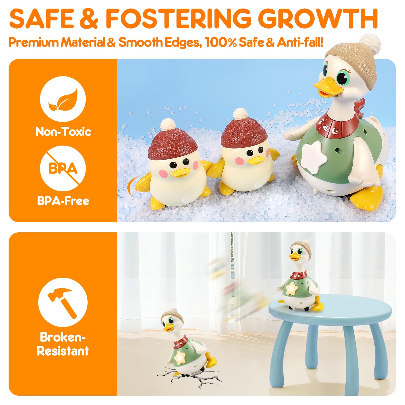 LUDILO Babyspielzeug 6–12 Monate: Ein Muss für Krabbelente für 5, 6, 7, 8, 9, 10, 12, 18 Monate, Babyspielzeug 0–6, 12–18 Monate, Babyspielzeug für Babys