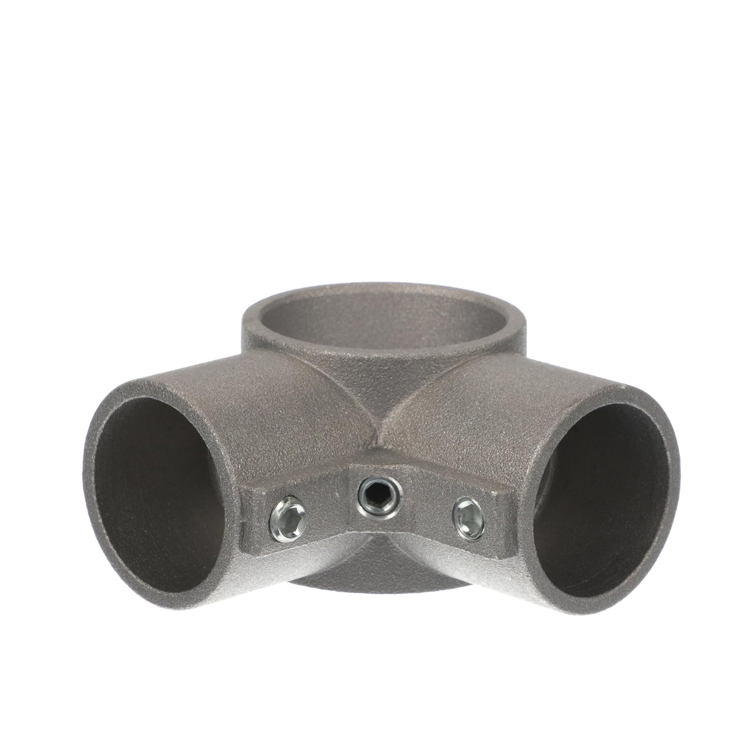 Brushed Aluminum Corner Cross Brace Fitting - 1-5/8" OD Legs