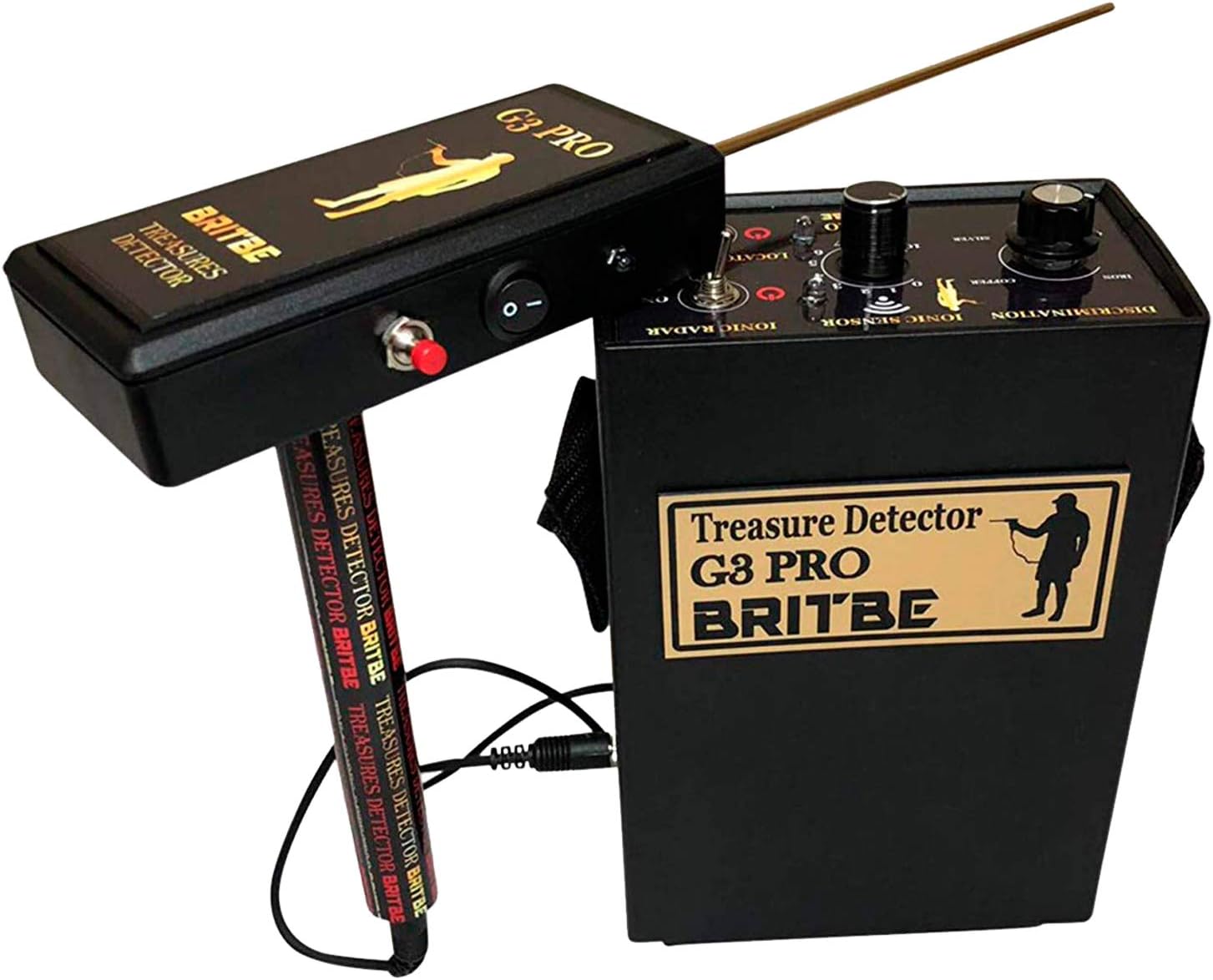 G3 Pro Long Range Metal Detector - Professional Gold Finder and Deep Seeking Geolocation Tracker - Discover Gold, Silver, Coins, Jewelry, and Treasure