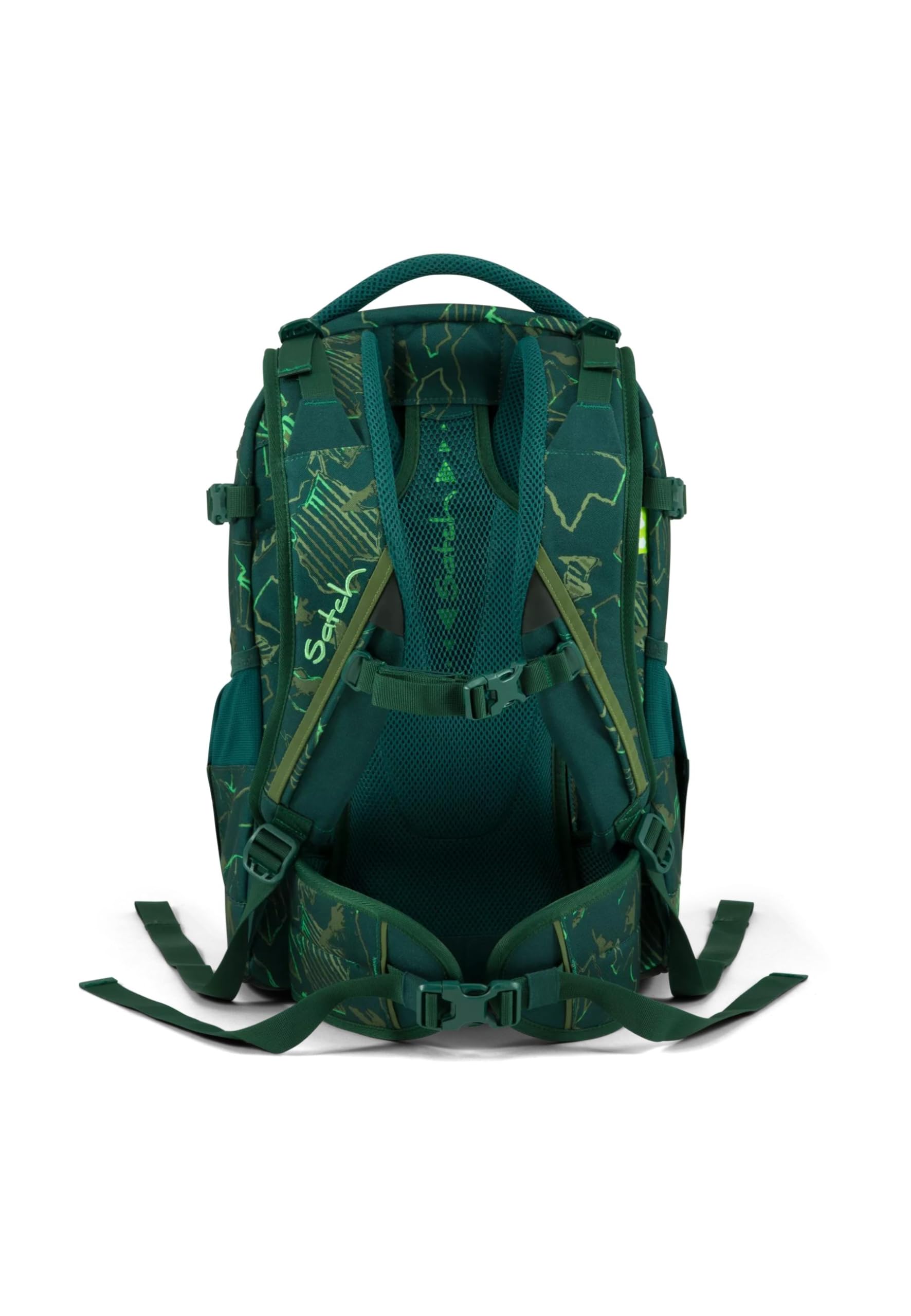 SATCH Green Compass Kinder-Rucksack, 45 cm, 30 Liter, Green Lands