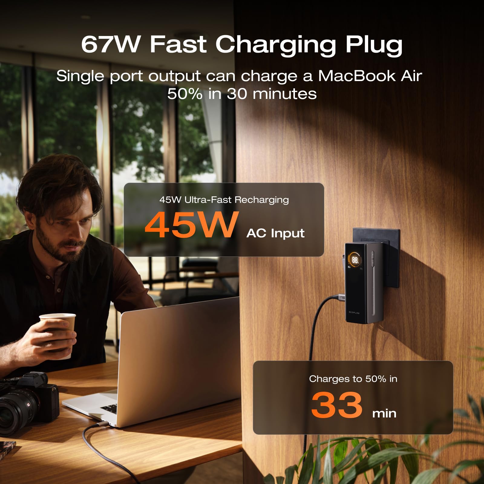 Amazon.com: EF ECOFLOW RAPID Pro Power Bank with 67W Wall Plug