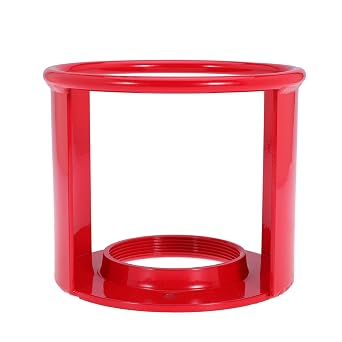 1PCS Acetylene Cylinder Regulator Safety Cap Protector Safety Collar 3-1/2 x 12 Fine Thread for Acetylene Cylinder, Acetylene Tank, High Pressure Cylinder, Low Pressure Cylinder, Red