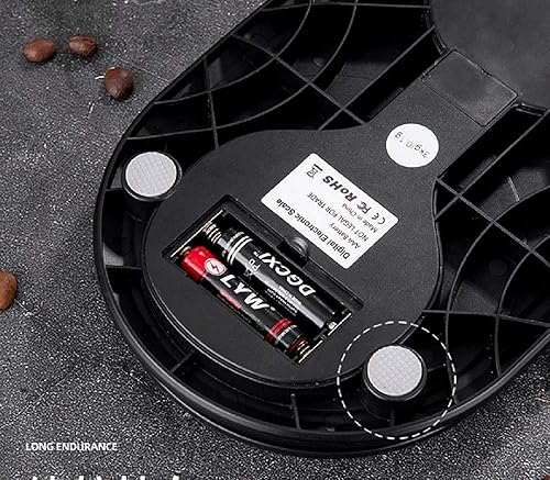 Miniatura 6 de Báscula digital de cocina, báscula de alimentos multifunción de alta precisión, 11 libras, 11.0 lbs máximo, color negro moderno y limpio con acabado