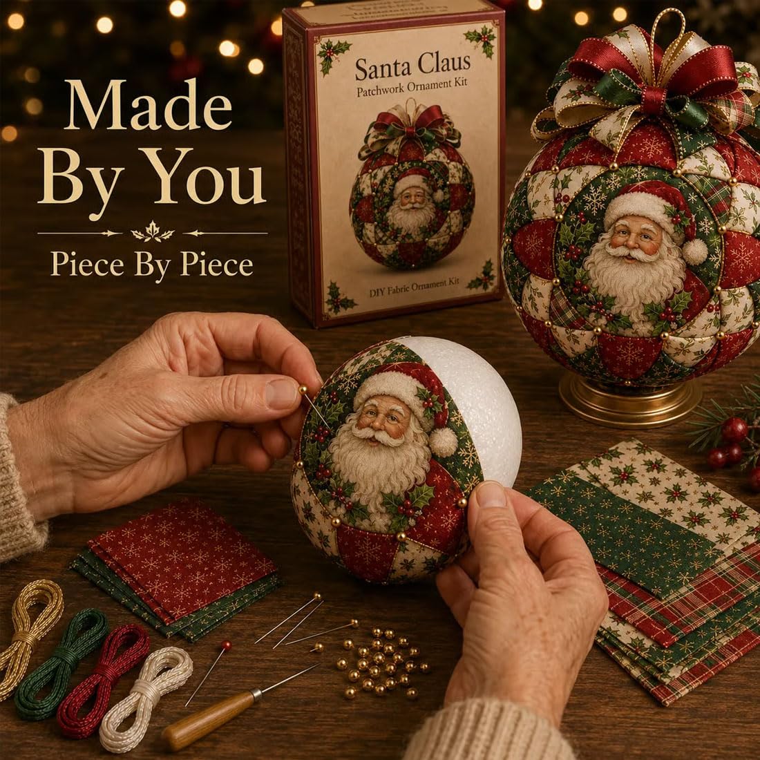 Kit Fai Da Te Per Decorazioni Natalizie Patchwork Classiche (Reindeer)