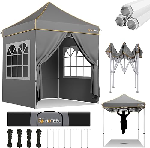 Tienda de campaña de playa JUDVX - Tienda de campaña portátil con 4 postes y 8 sacos de arena para playa, campamento, patio trasero, picnic, 11 x 10