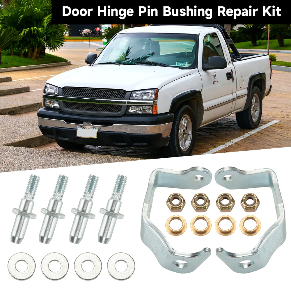 Car Door Hinge Pins And Bushing Kit Fit For Chevy Silverado GMC