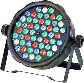 Refletor Canhão LED PAR SLIM 64 RGBW 54 Led DMX Profisisonal