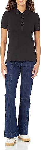 Vista 4 de Tienda Essentials Polo de manga corta para mujer (disponible en tallas grandes)