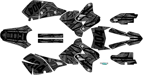 Miniatura 9 de Kalair GFX Kit de gráficos para Suzuki DRZ400SM (2001-2023) serie Shatter rojo gris 16 Mil-Dirt Pit Bike calcomanías de motocicleta, calcomanía de