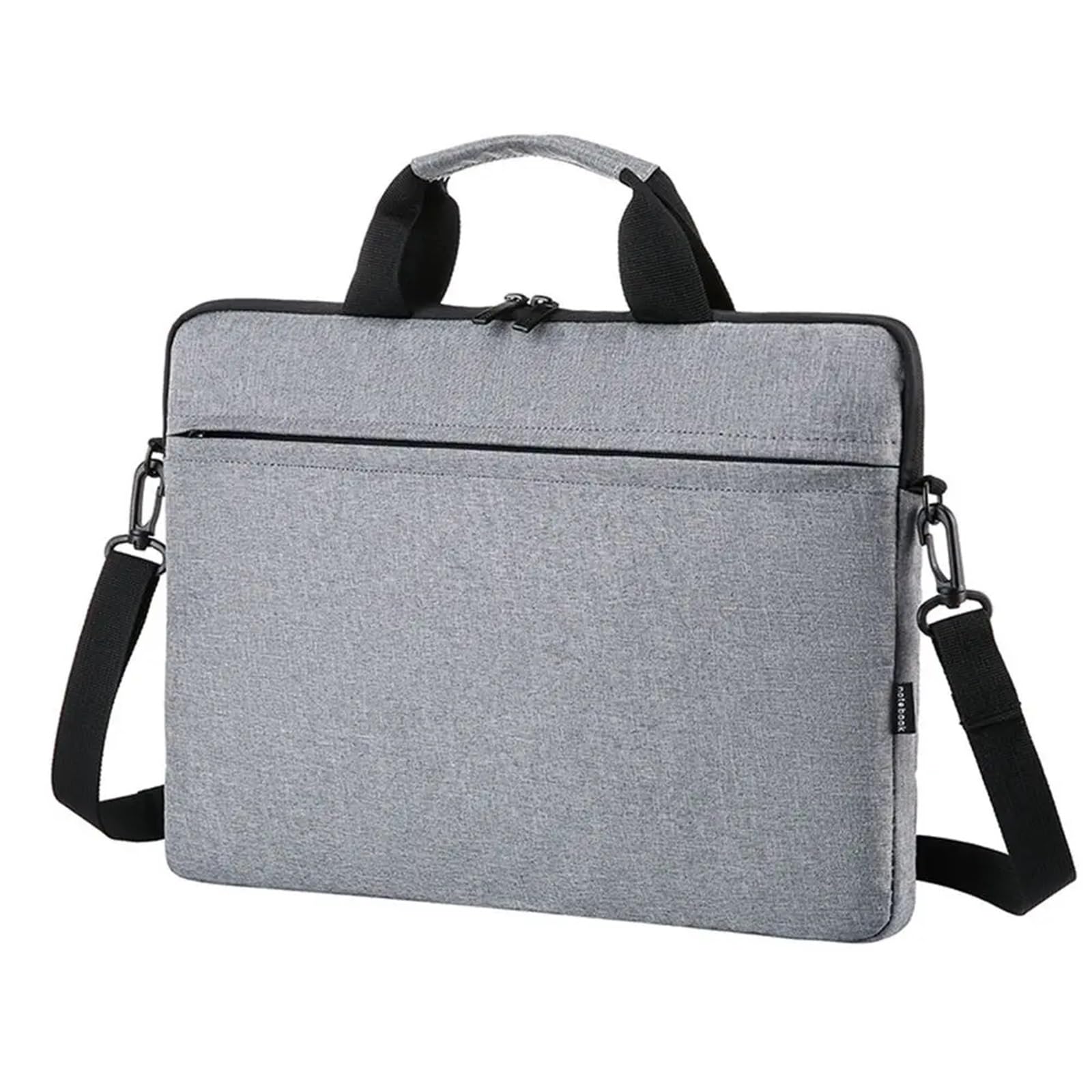 Porte-documents compact gris pour organiser le travail de bureau mobile