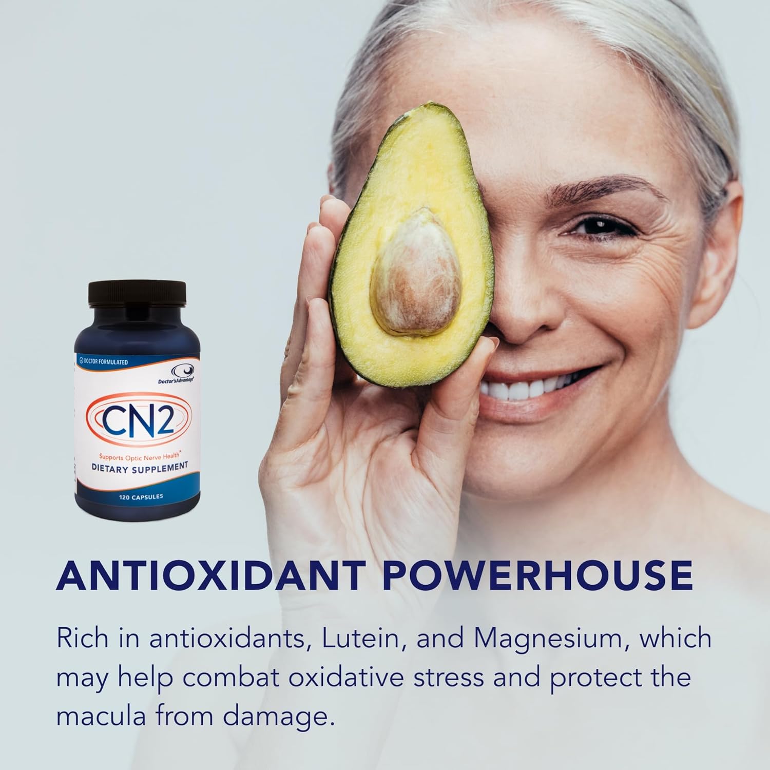 Doctor's Advantage CN2 Supplement - 120 Capsules, 30-Day Supply - Ginkgo Biloba+ and Taurine Supplements with Antioxidants for Ocular Blood Flow Support and Healthy Eye Pressure