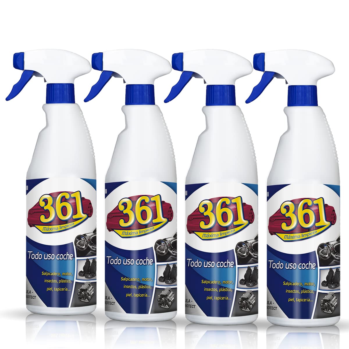 Sisbrill 361 Todo Uso Coche - Limpiador de Asientos, Tapicería, Salpicadero, Cuero, Mosquitos - Interior y Exterior del coche - 750 ml — view 12