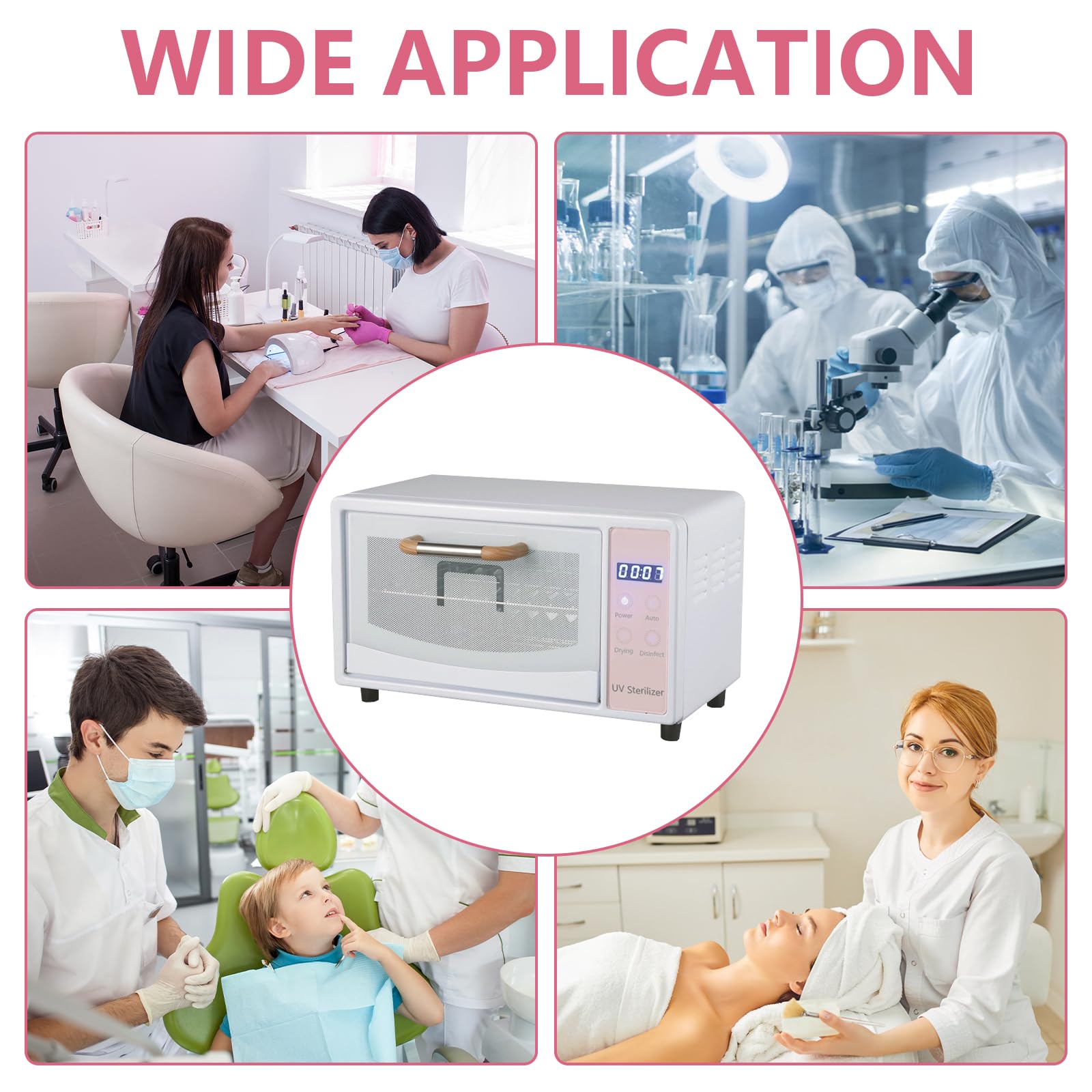 Sterylizator UV o wysokiej temperaturze, 10 l, profesjonalne narzędzia do paznokci, sterylizator UV, sterylizator gorącego powietrza UV do salonu, pedicure, stomatologii, manicure