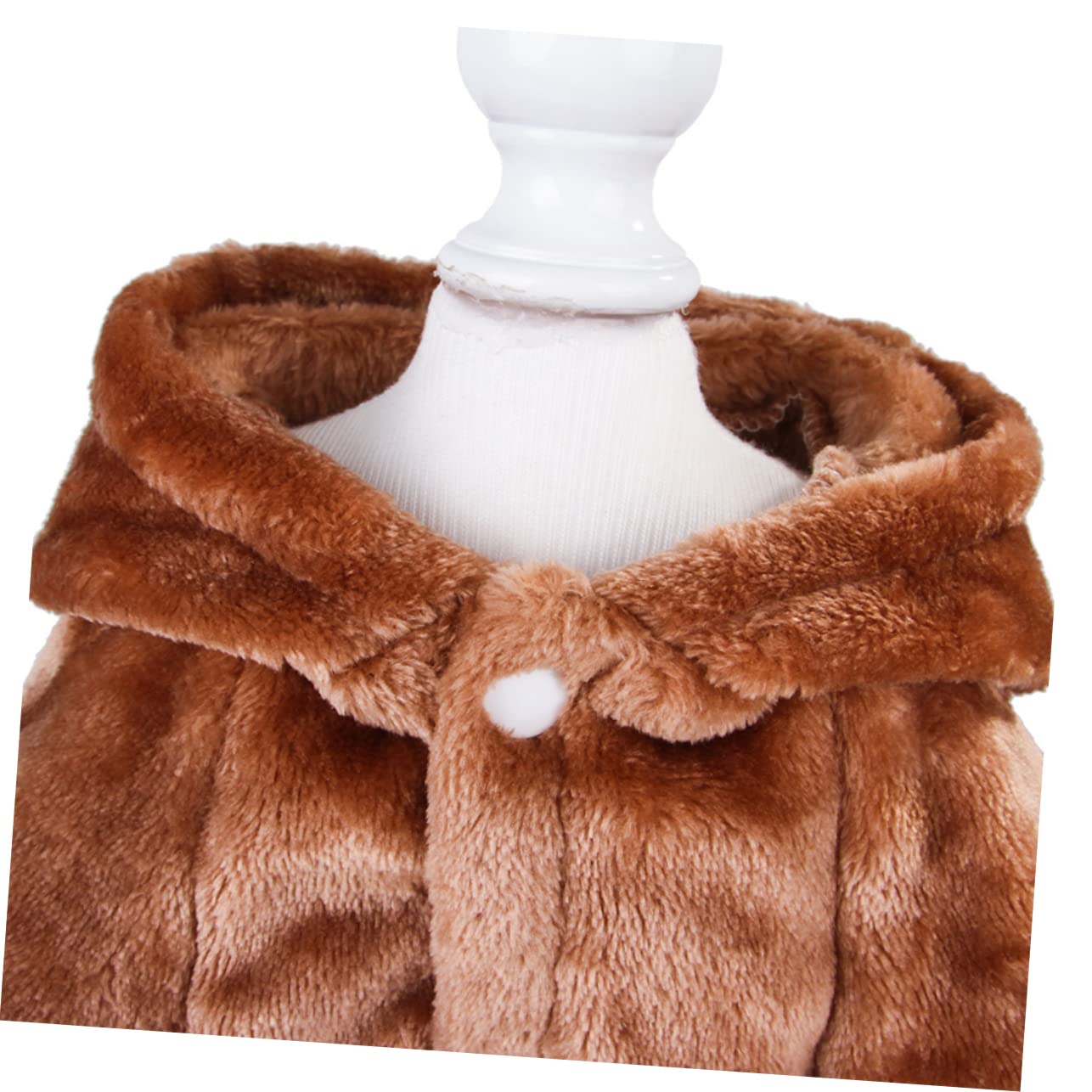BESPORTBLE 3 Pezzi Impermeabile per Cani alla Moda Caldo Cappotto per Cani Adorabile Gilet in Pile di Corallo A Forma di Orso per Animali Domestici per Eventi Speciali