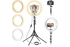 14 Inch Ring Light with Floor Stand 70.6" Tall