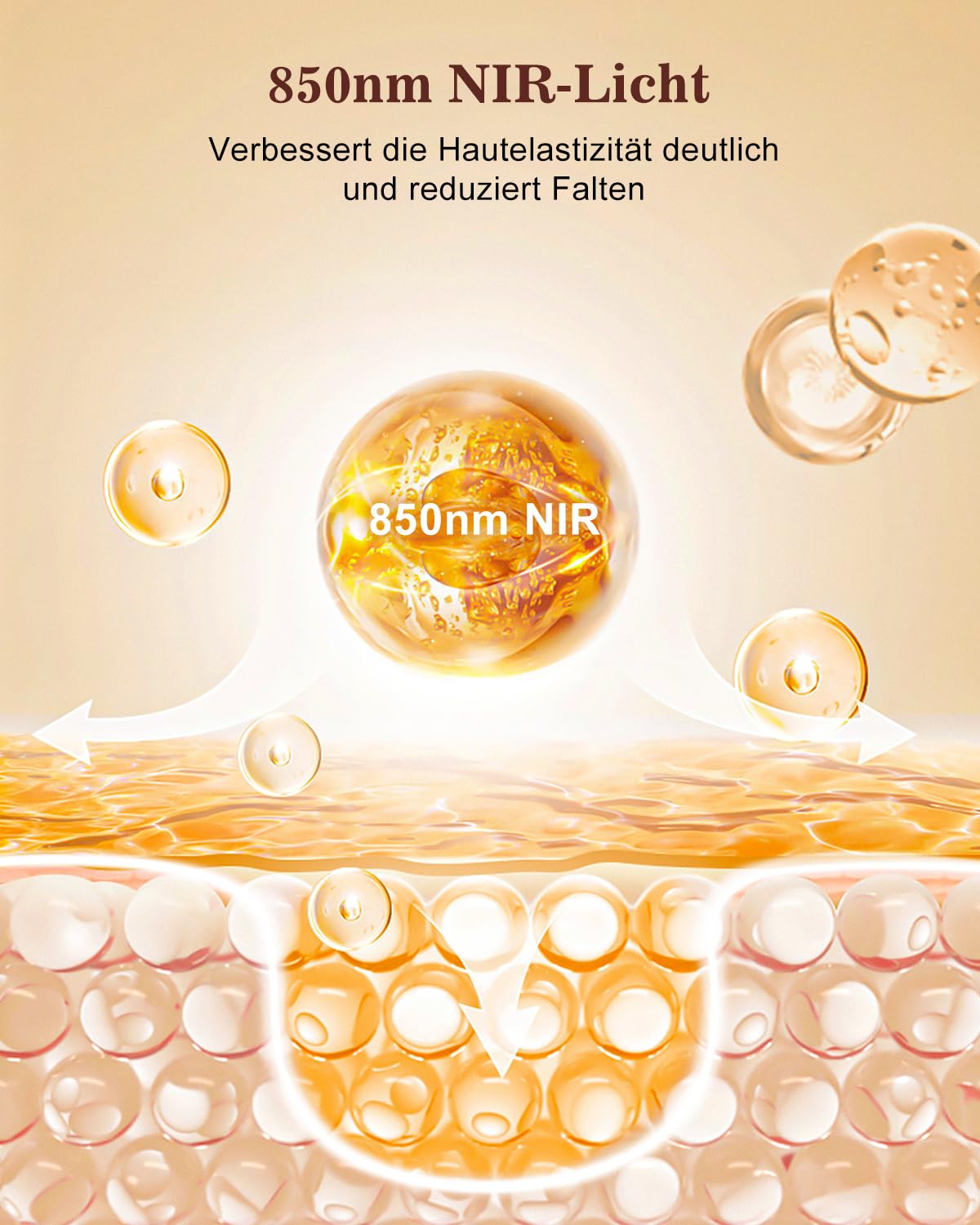 CozyZen Rotlicht Lichttherapie für das Gesicht, 7+1 Farbmodi Nahinfrarot 850nm LED-Gesichtsmaske - Tragbares und aufladbares Lichttherapiegerät, Rotlichttherapie zu Hause (Weiß)