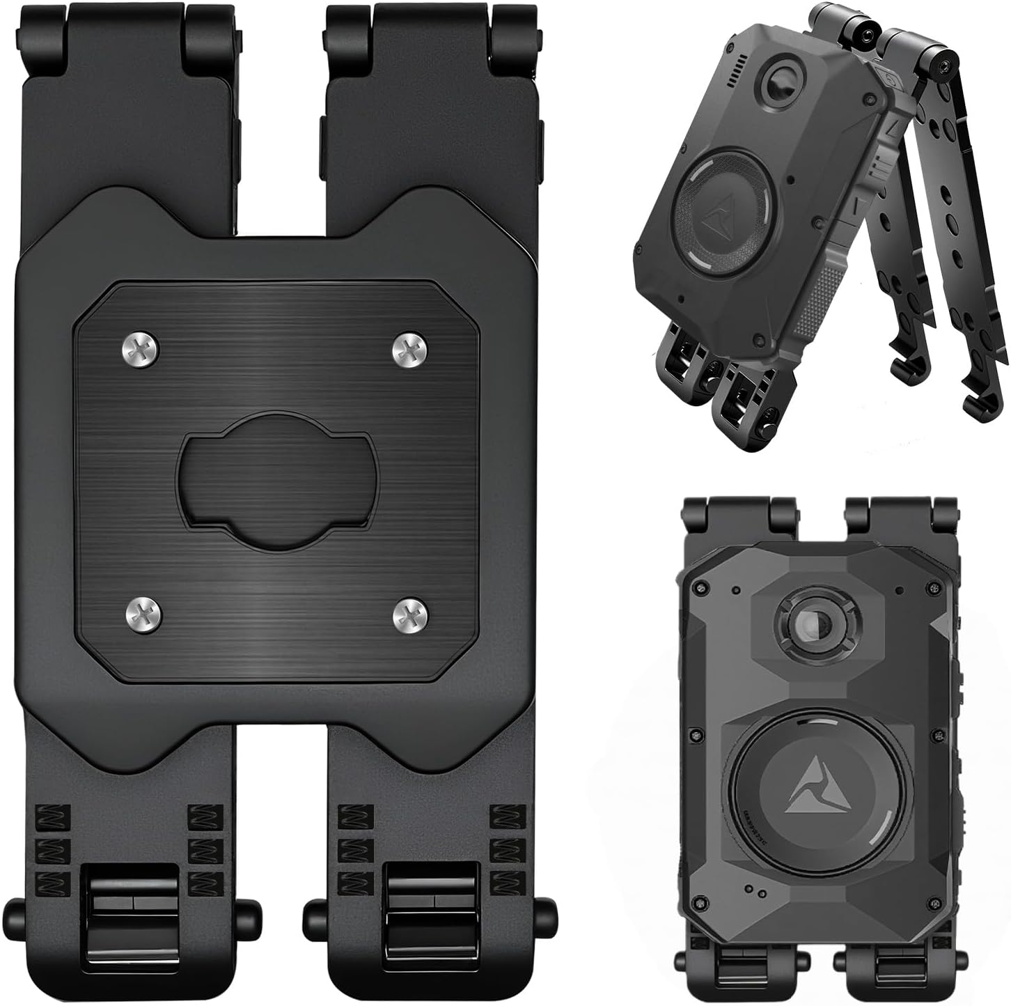 MOLLE Axon Body Camera Mount - Vest & Uniform Compatible Holder for Axon Taser Body Camera 2/3/4, Tactical Molle Adapter (Dual)