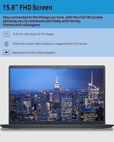 Miniatura 9 de DELL Inspiron 3535 - Laptop empresarial 2024, FHD Touchsreen de 15.6 pulgadas, AMD Ryzen 5 7530U, con Microsoft Office 365, 16 GB de RAM, 1 TB PCIe