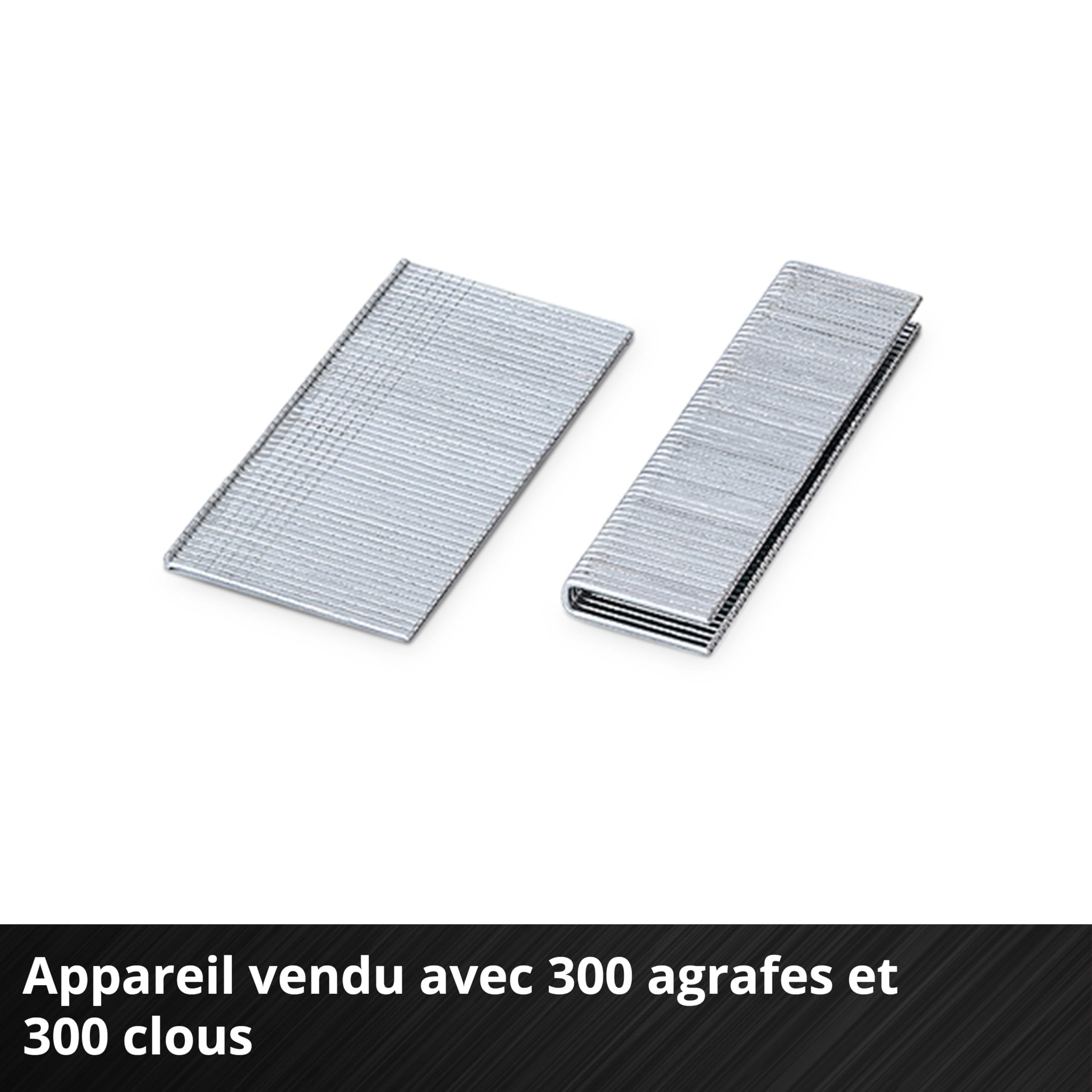 Einhell Agrafeuse-cloueuse sans fil TE-CN 18/32 Li-Solo Power X-Change (18 V, 20 coups/min, agrafes 25 mm max., clous 32 mm max., avec 300 agrafes/300 clous, sans batterie)