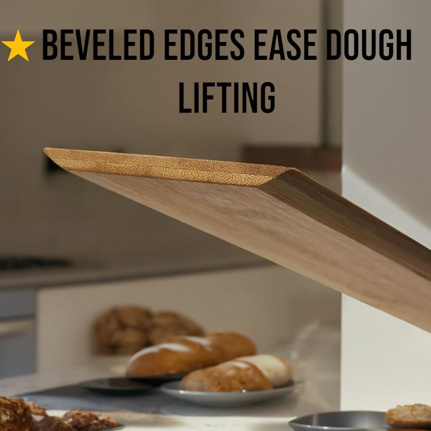 Baguette Transfer Peel by Paz Fumis Design - Baguette Flipping Board -18 inch - French Bread Baking - Bread Peel. Design and Quality by Paz Fumis