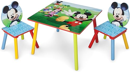 Miniatura 2 de Delta Children Juego de mesa y silla para niños (2 sillas incluidas), ideal para artes y manualidades, merienda y silla tapizada, Mickey Mouse de