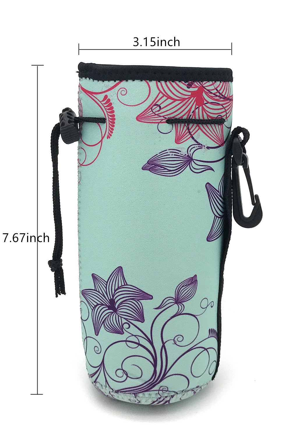 Housse Isotherme Néoprène Pour Bouteille D'eau Wanty - 590 Ml, Sangle Ajustable, Pour Sport Et Plein Air