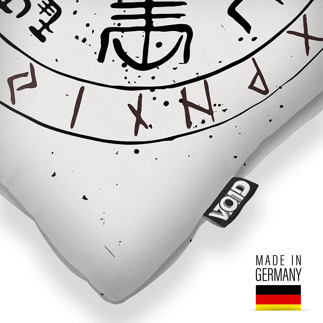 VOID Runen Wikinger Symbol Kissenbezug Kissenhülle Sofakissen Kissen Deko Outdoor-Kissen Dekokissen, Kissen Größe:60 x 60 cm