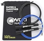 Adjustable Speed Jump Rope For Men, Women & Children - Blazing Fast Fitness Skipping Rope Perfect for Boxing, MMA, Endurance