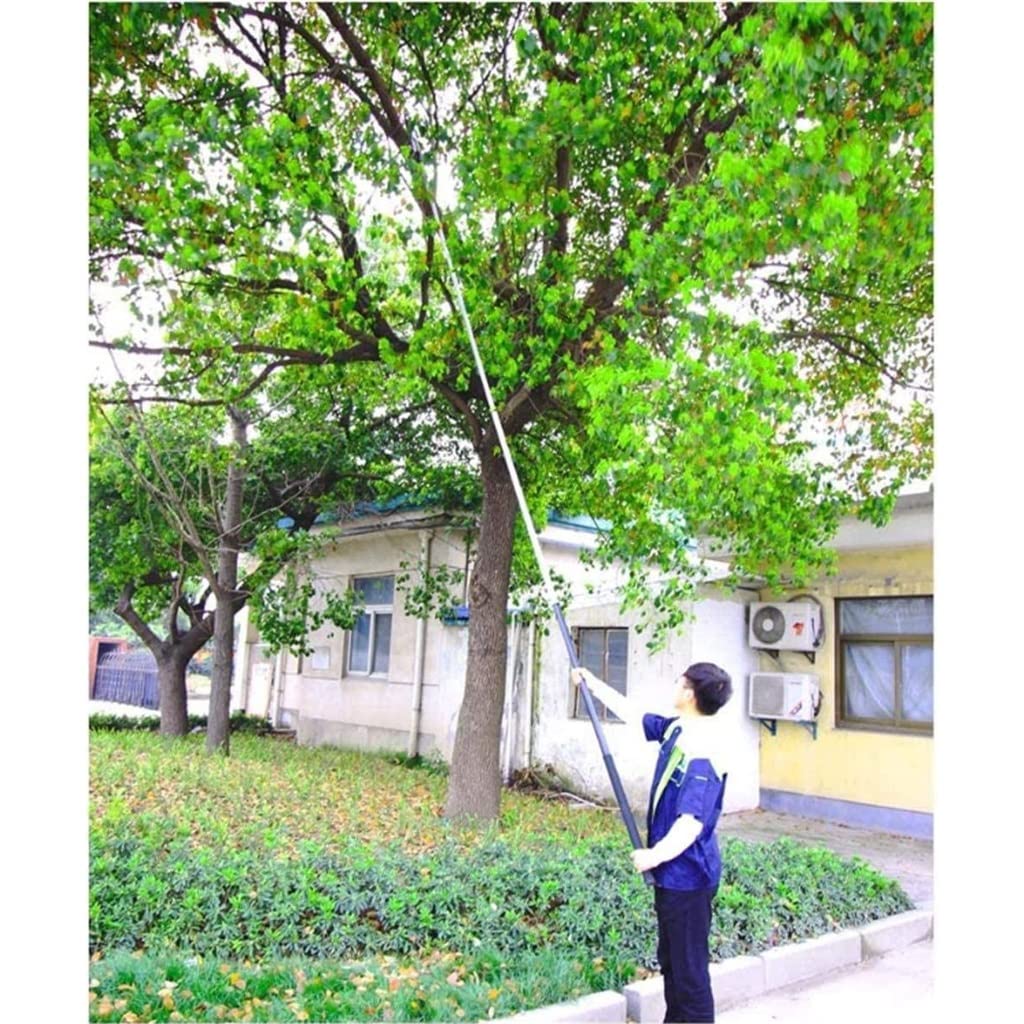 Sierra de poda telescópica de 18 pies/5,4 m con Sierra Curva para árboles, Varilla telescópica Extensible de Aluminio para podar y Recortar Ramas, Cortar Hojas, jardín, paisajismo, Sierra para árbol