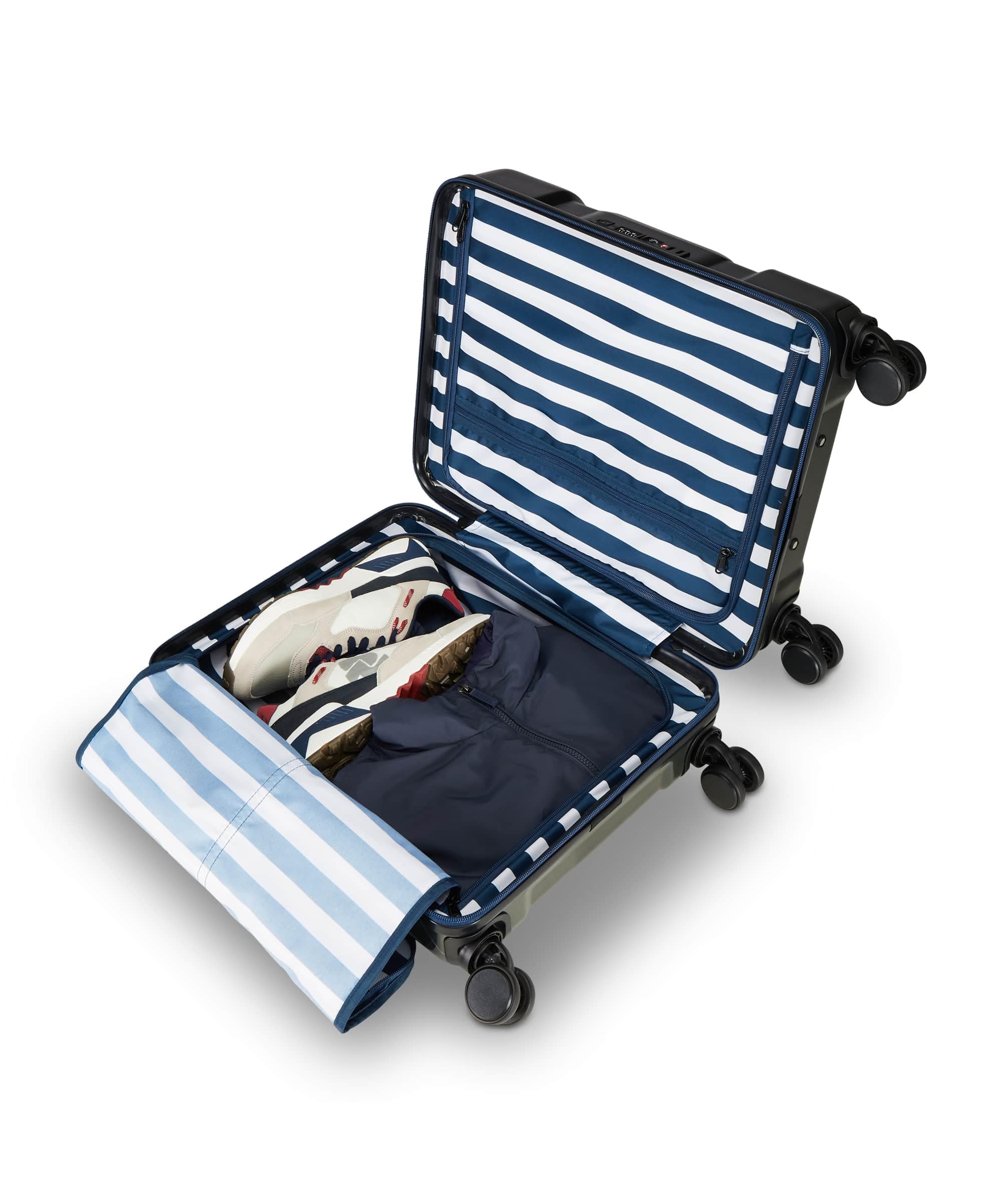 Invicta Trolley Travel - Bagaglio a Mano - Grigio - 33 Litri, Rigido da Cabina con 4 Ruote Girevoli + ZAINO MINISAC GLOSSY - Invicta - Viaggi e Tempo Libero