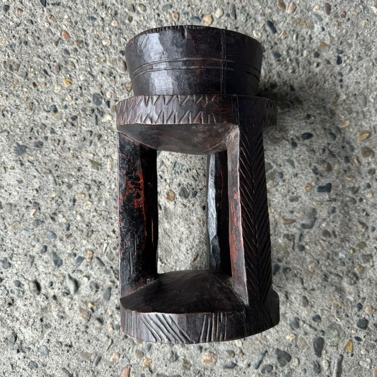 Amazon.co.jp: エチオピアコーヒーテーブルb1人用アフリカ民藝民芸