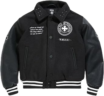 Jordan Craig Men Cross Varsity Jacket Black