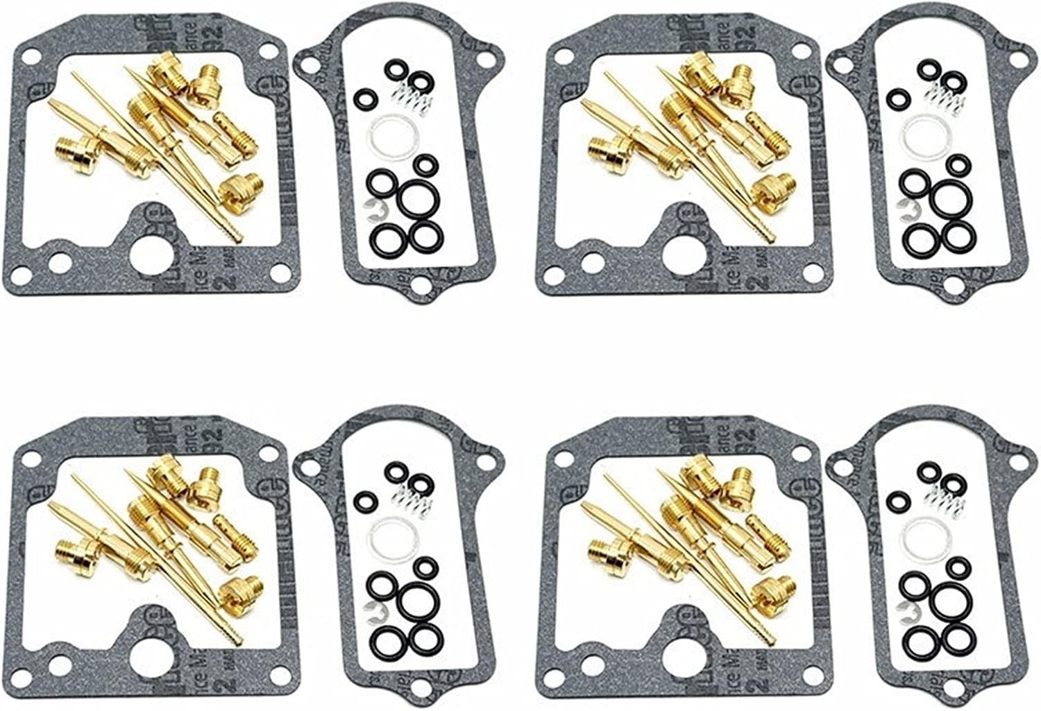 for Kawasaki KZ900 KZ 900 Z1 Carburetor Repair Kit Carb Rebuild Set Main Pilot Jets Float Needle Gaskets Fit Mikuni VM26SS Parts (Color : 4 Sets)